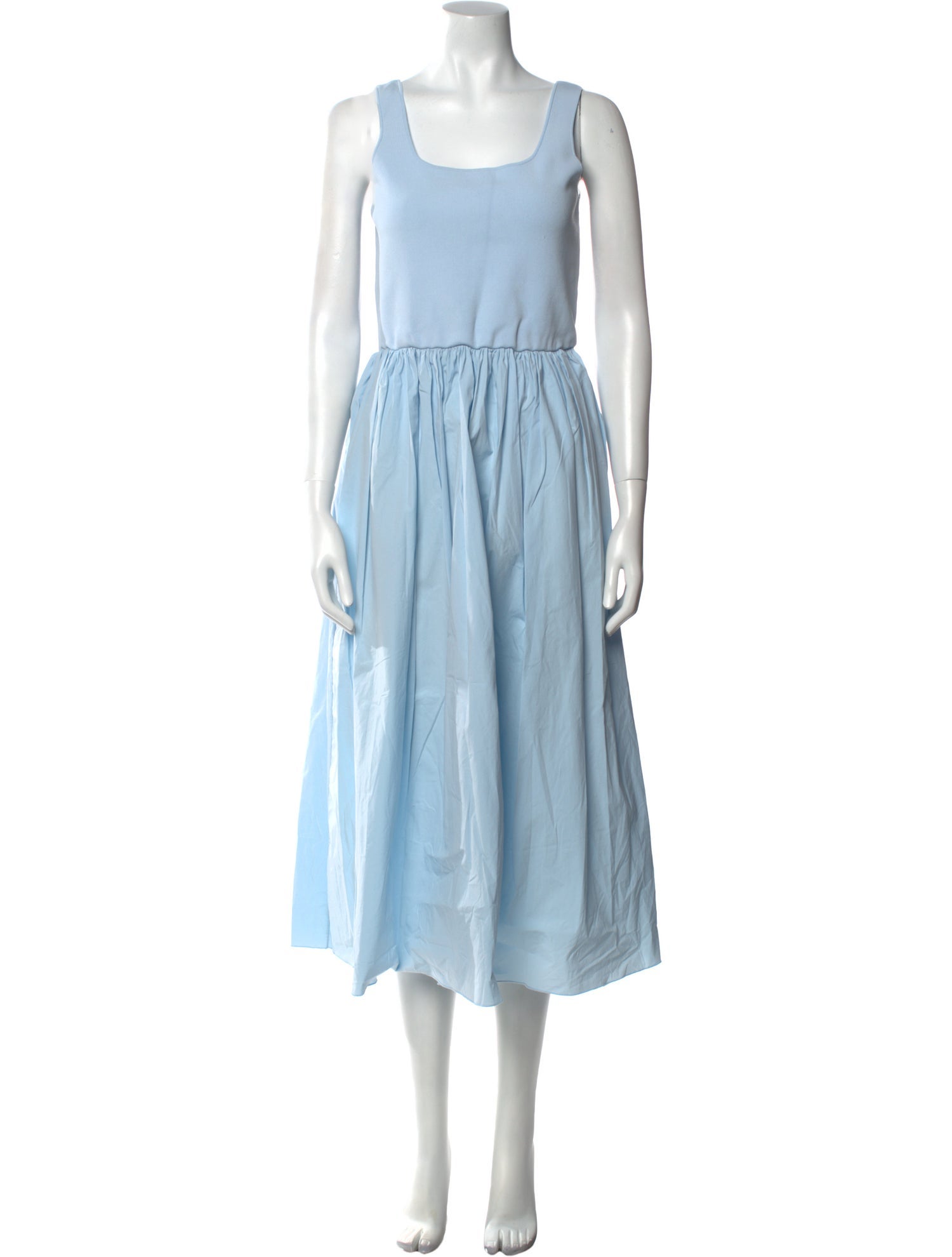 Theory Square Neckline Long Dress