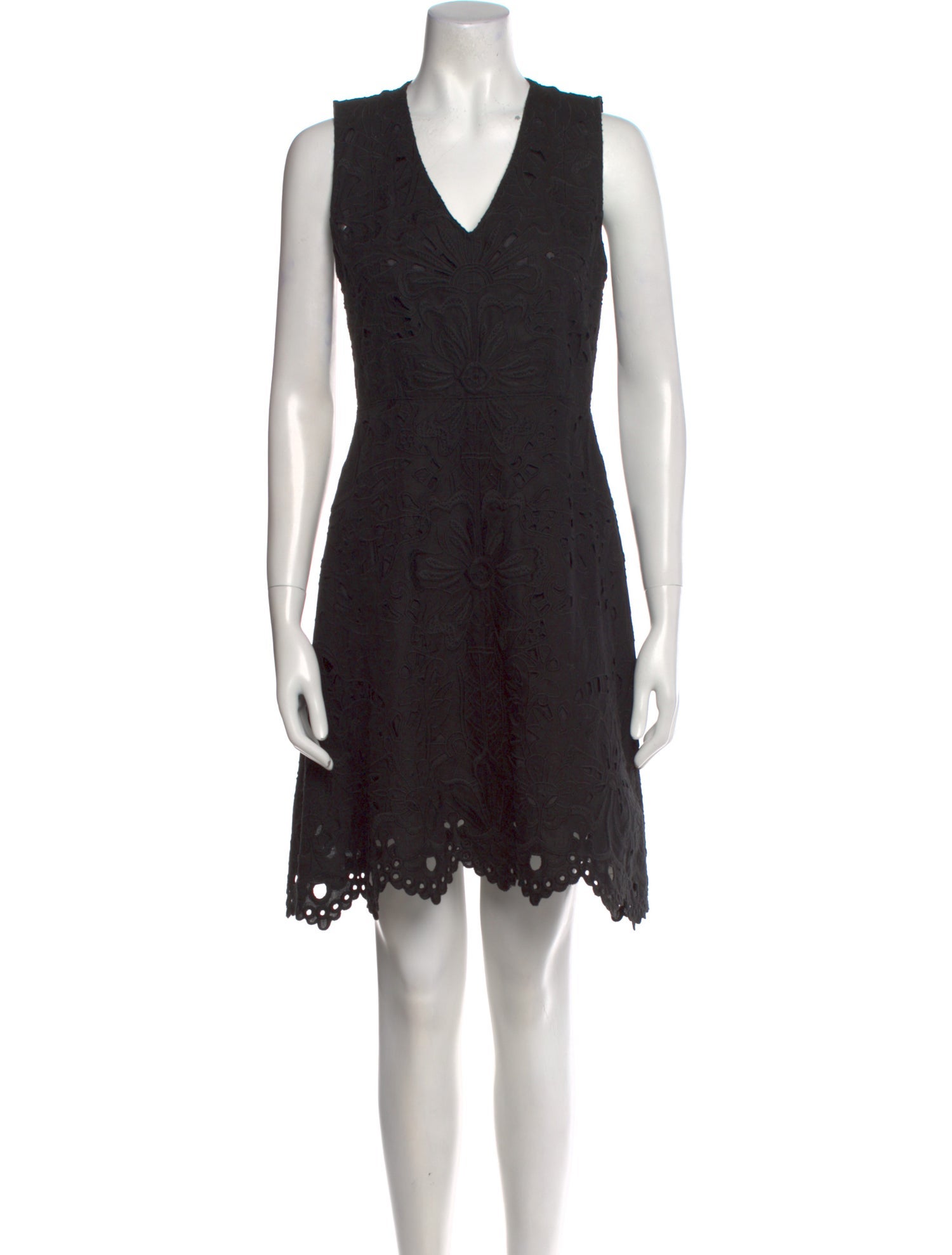 Theory V-Neck Mini Dress