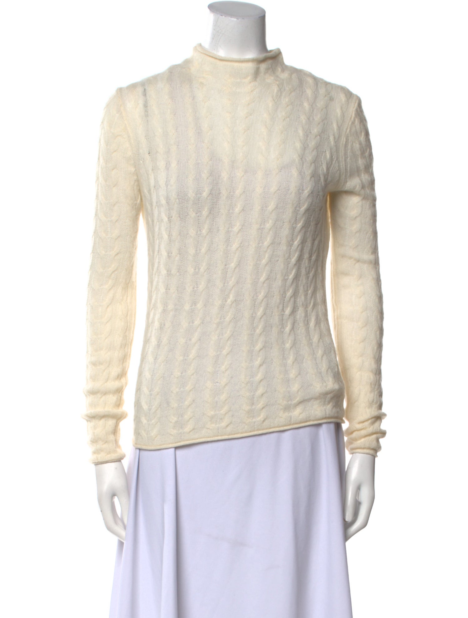 Theory Cashmere Mock Neck Sweater