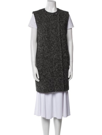 Theory Wool Tweed Pattern Vest