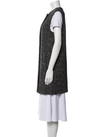 Theory Wool Tweed Pattern Vest