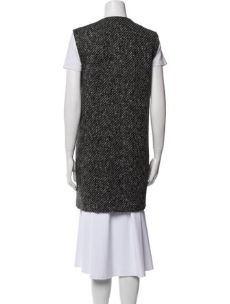 Theory Wool Tweed Pattern Vest