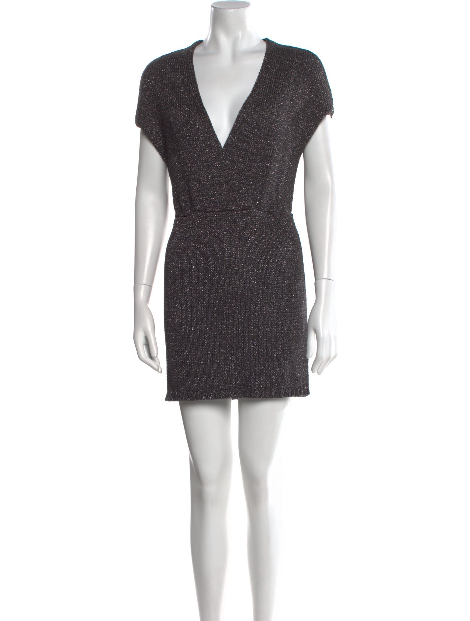 Theory V-Neck Mini Dress