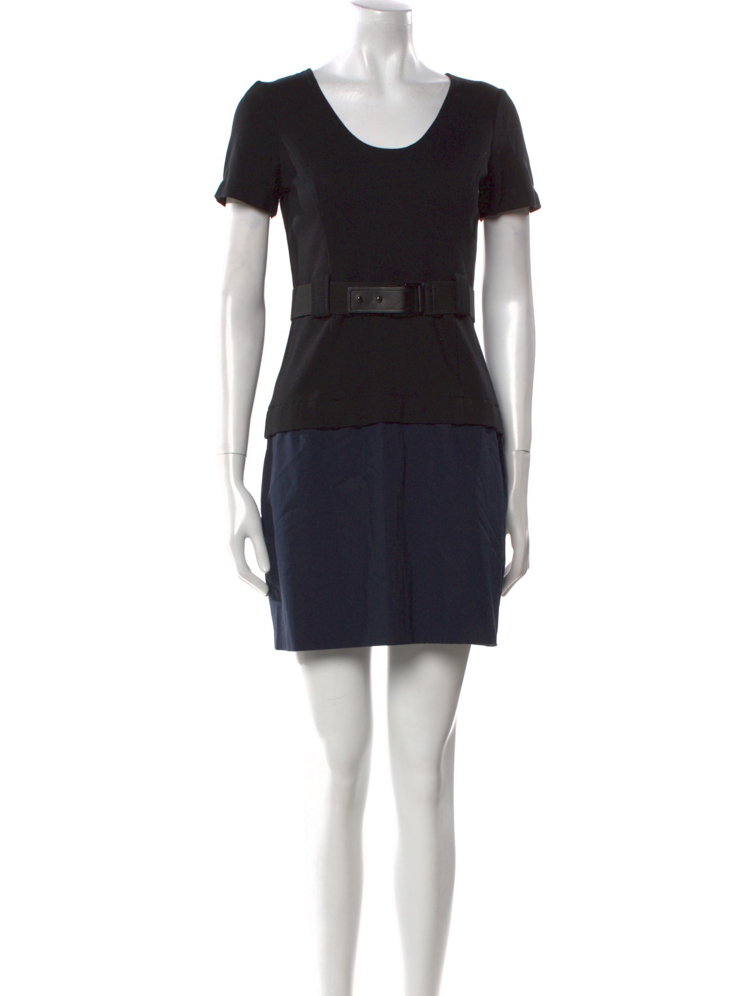 Theory Scoop Neck Mini Dress