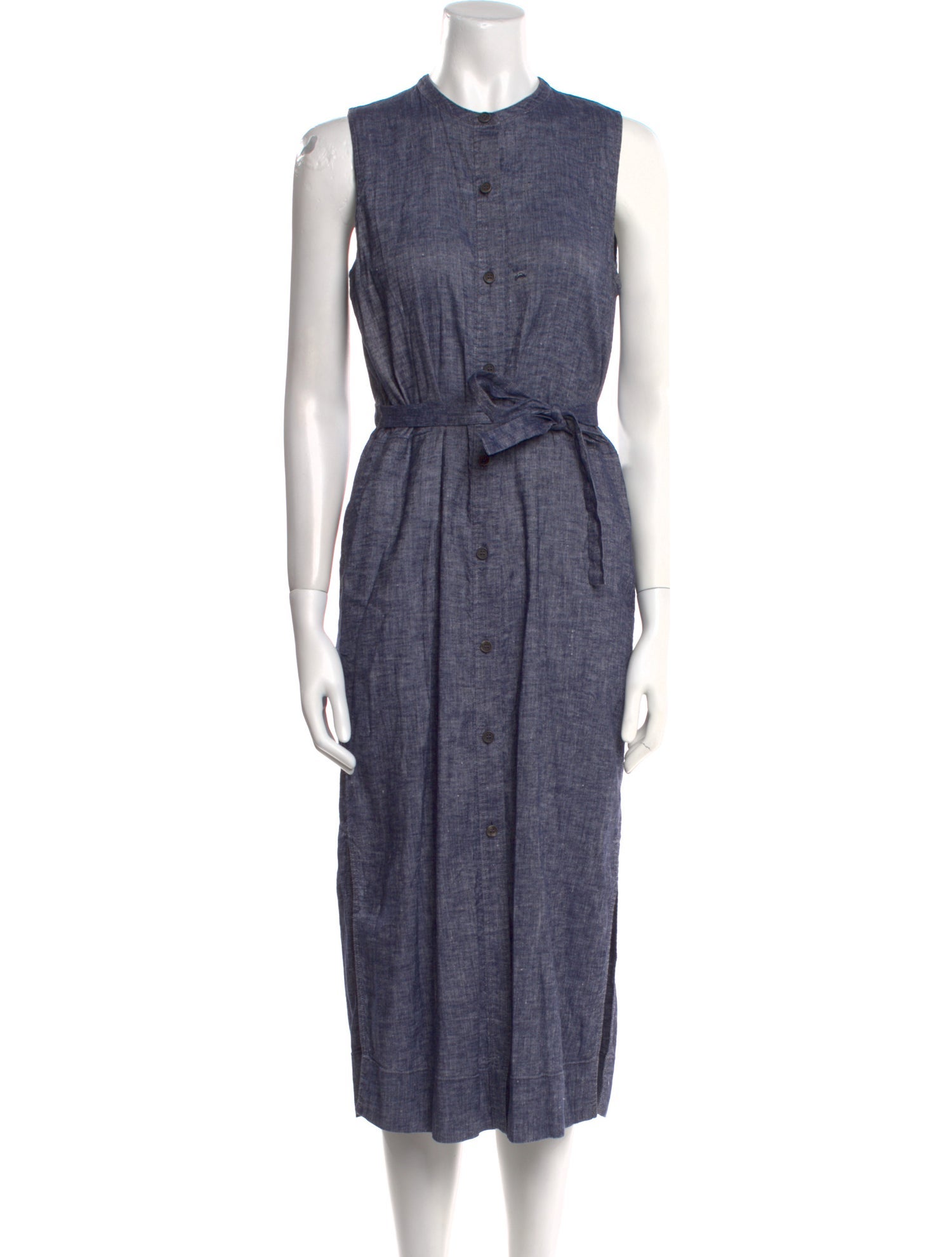 Theory Linen Midi Length Dress