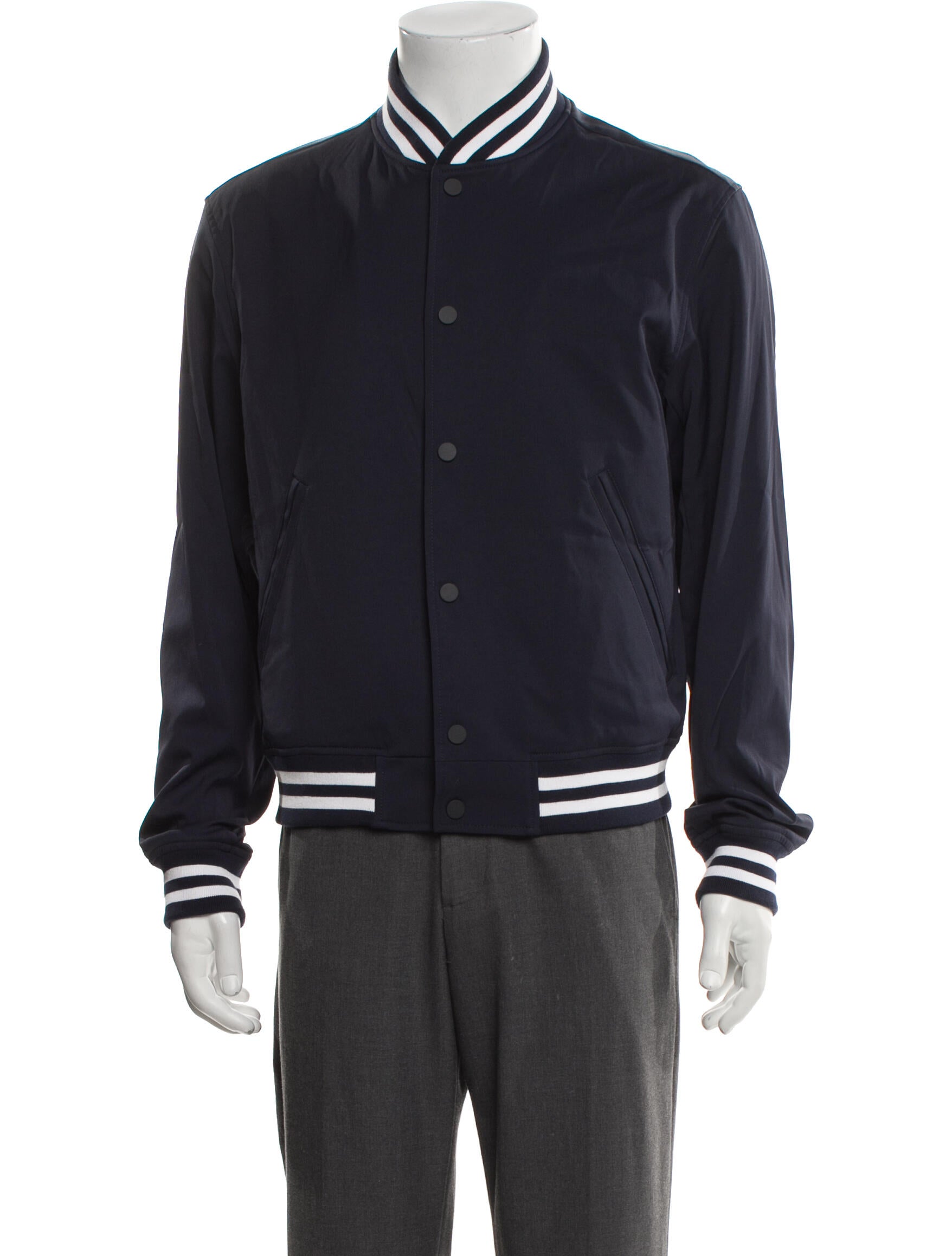 Theory Striped Varsity Jacket