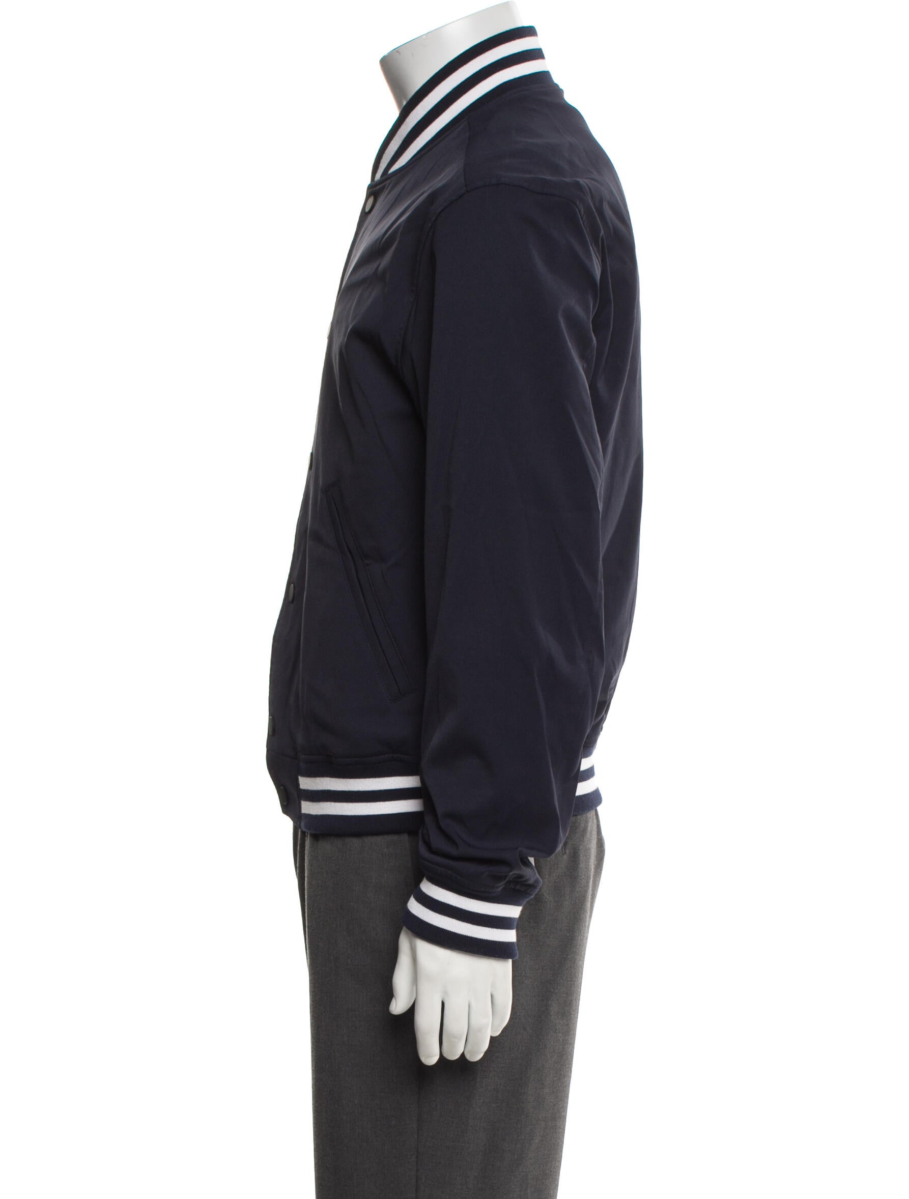 Theory Striped Varsity Jacket