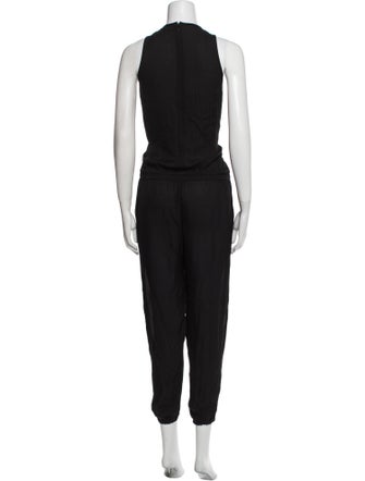 Theory Silk Scoop Neck Jumpsuit