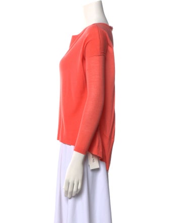 Theory Wool Bateau Neckline Top