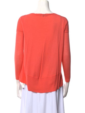 Theory Wool Bateau Neckline Top