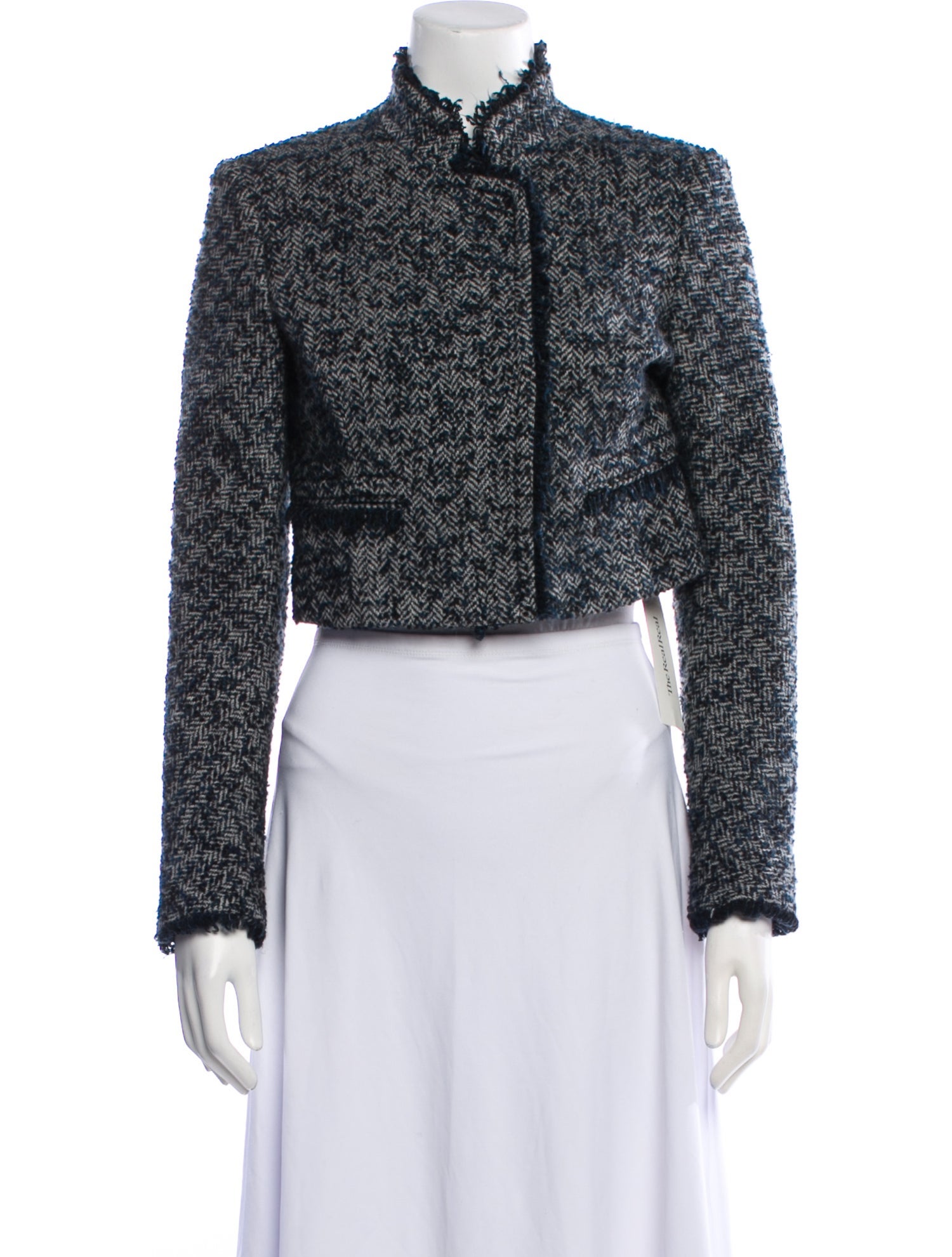 Theory Tweed Pattern Evening Jacket