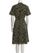 Theory Polka Dot Print Midi Length Dress