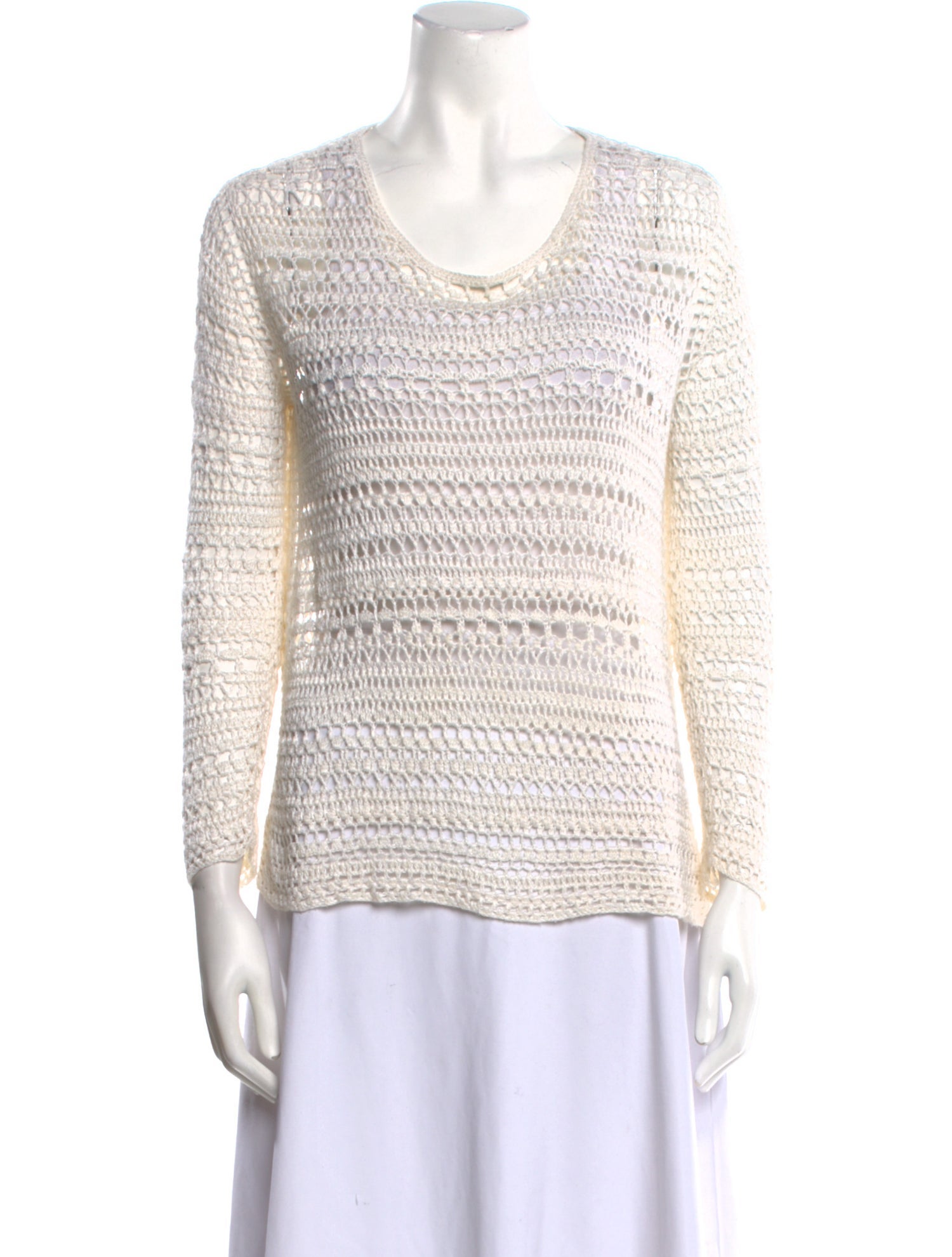 Theory Linen Scoop Neck Sweater