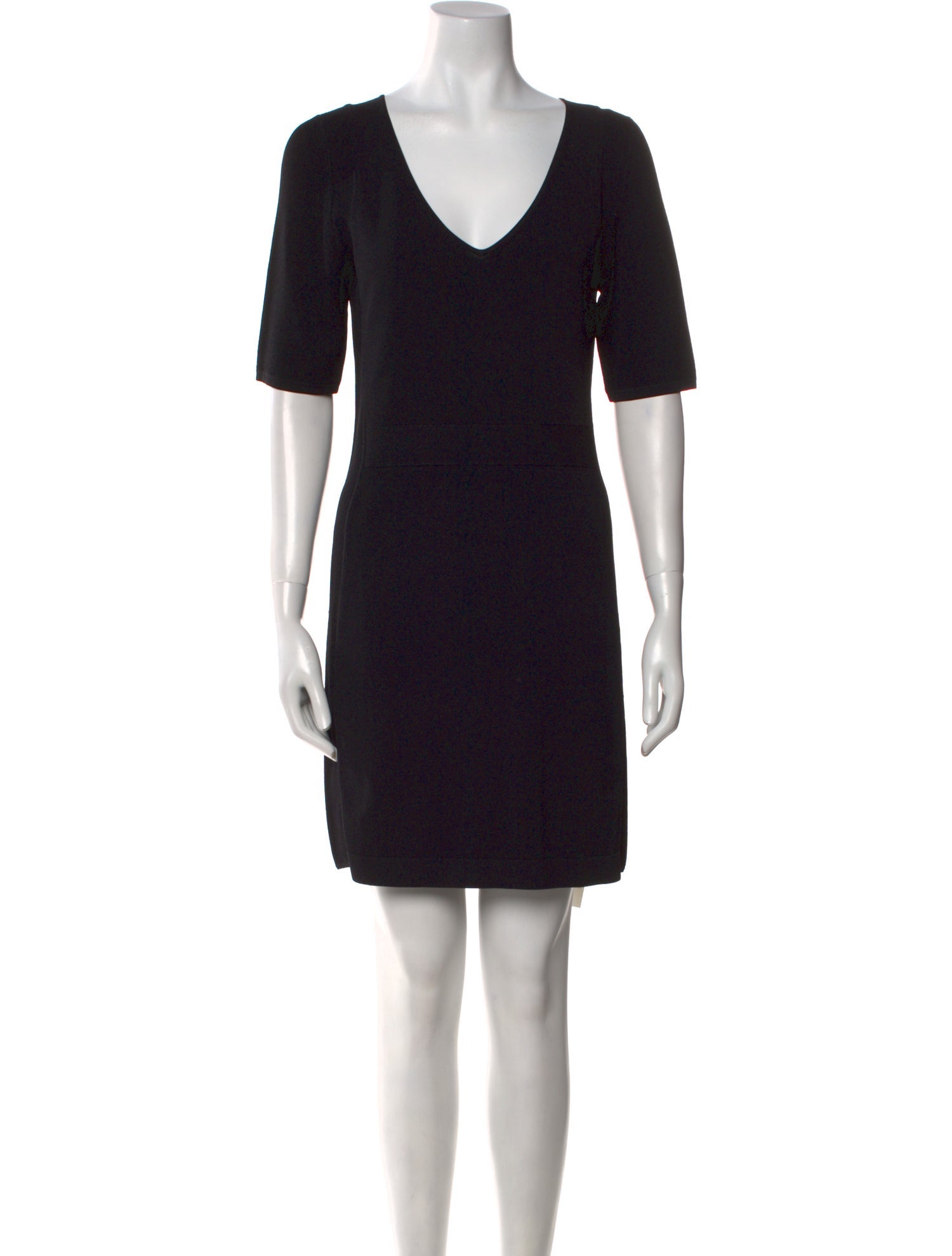 Theory V-Neck Mini Dress