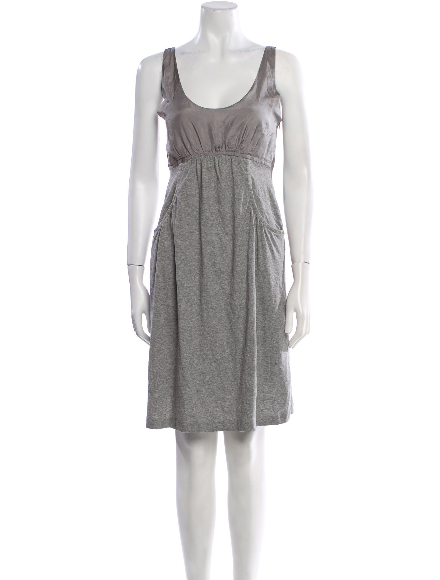 Theory Scoop Neck Knee-Length Dress