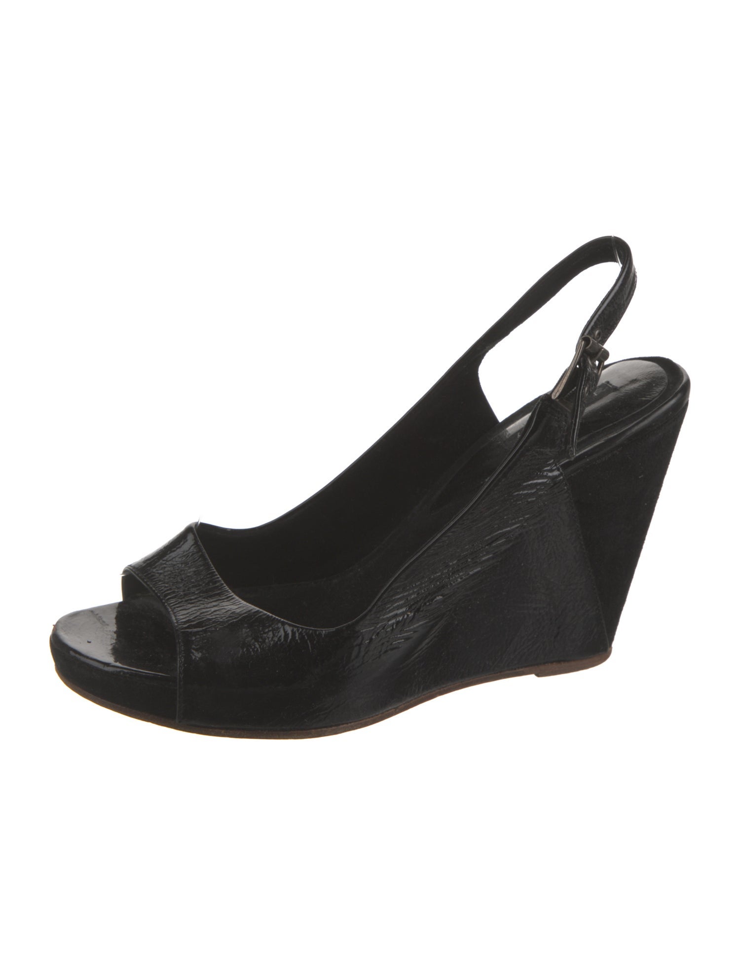 Theory Patent Leather Slingback Sandals