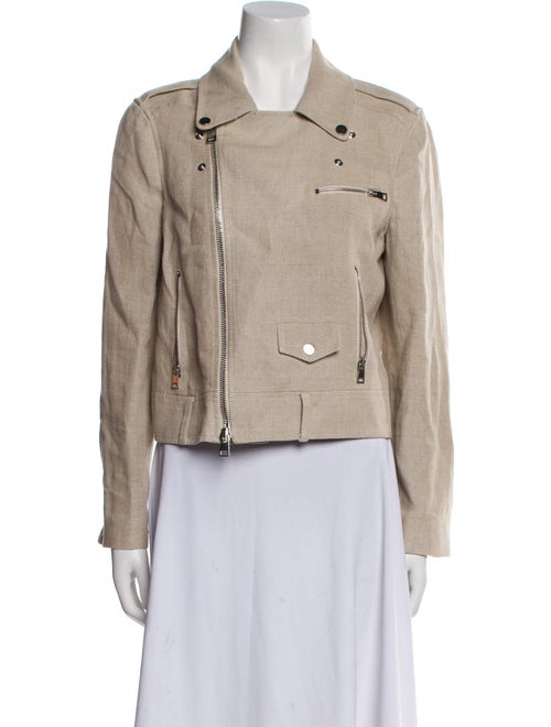 Theory Linen Biker Jacket