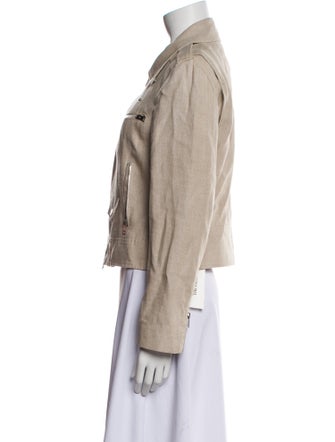 Theory Linen Biker Jacket