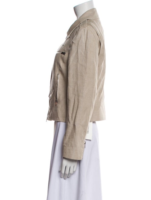 Theory Linen Biker Jacket