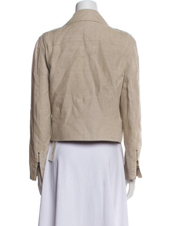 Theory Linen Biker Jacket