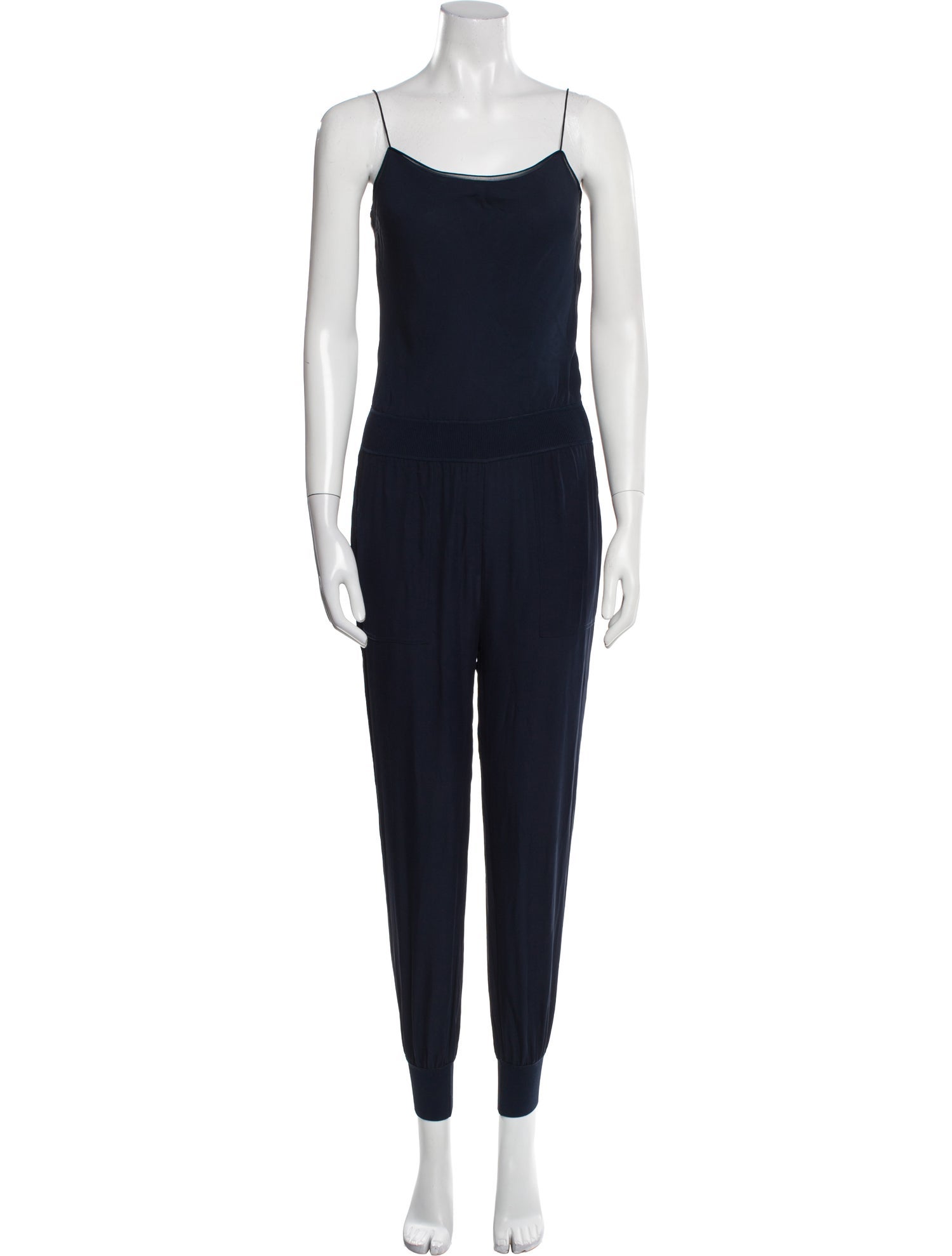 Theory Silk Square Neckline Jumpsuit