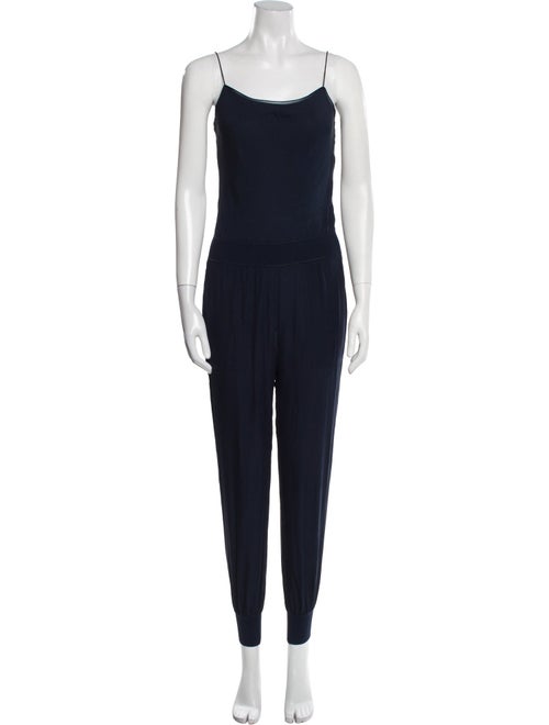 Theory Silk Square Neckline Jumpsuit