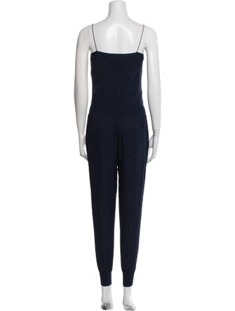 Theory Silk Square Neckline Jumpsuit