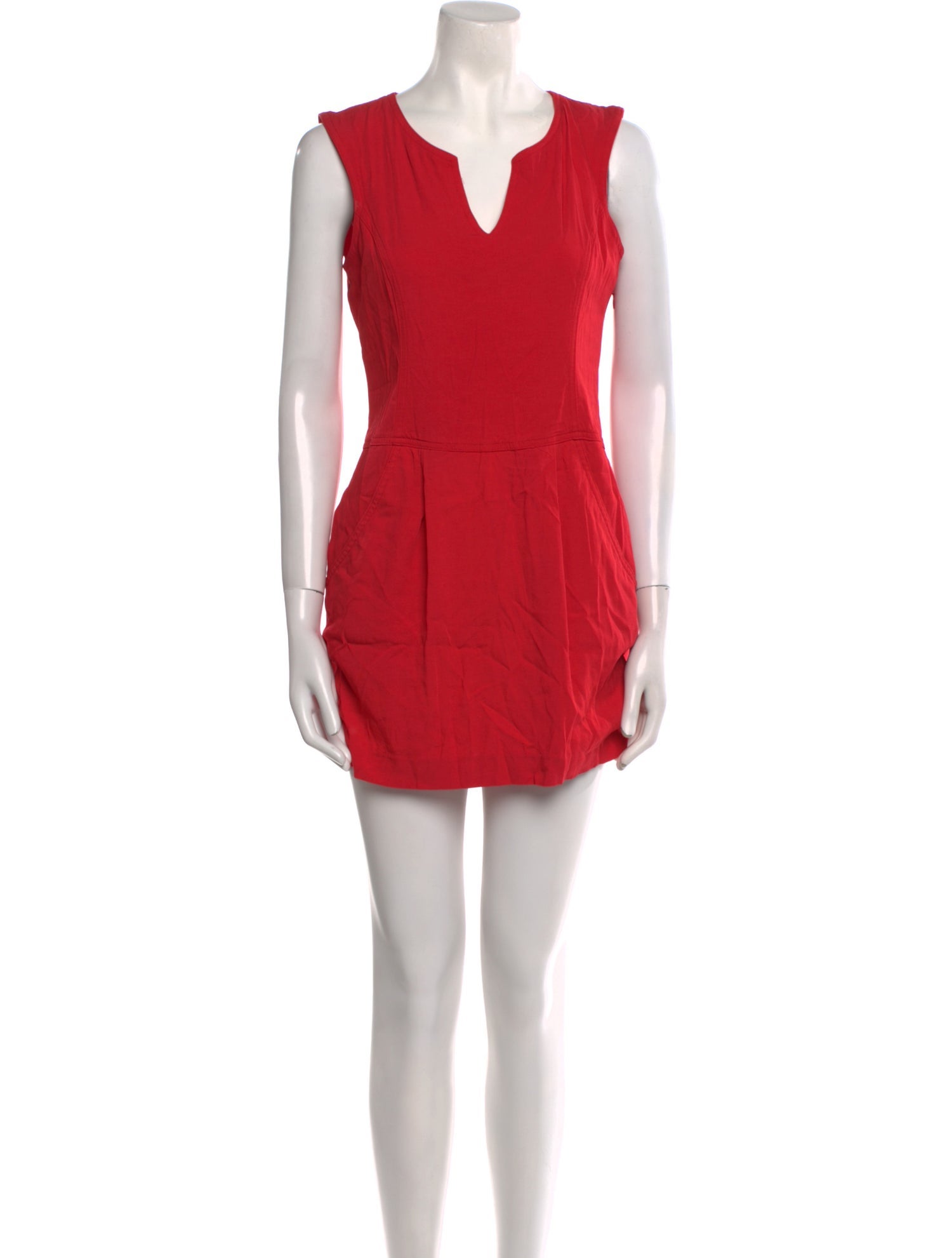 Theory V-Neck Mini Dress