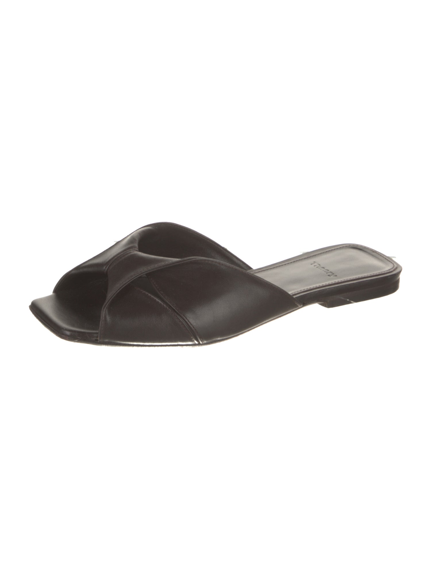 Theory Leather Slides