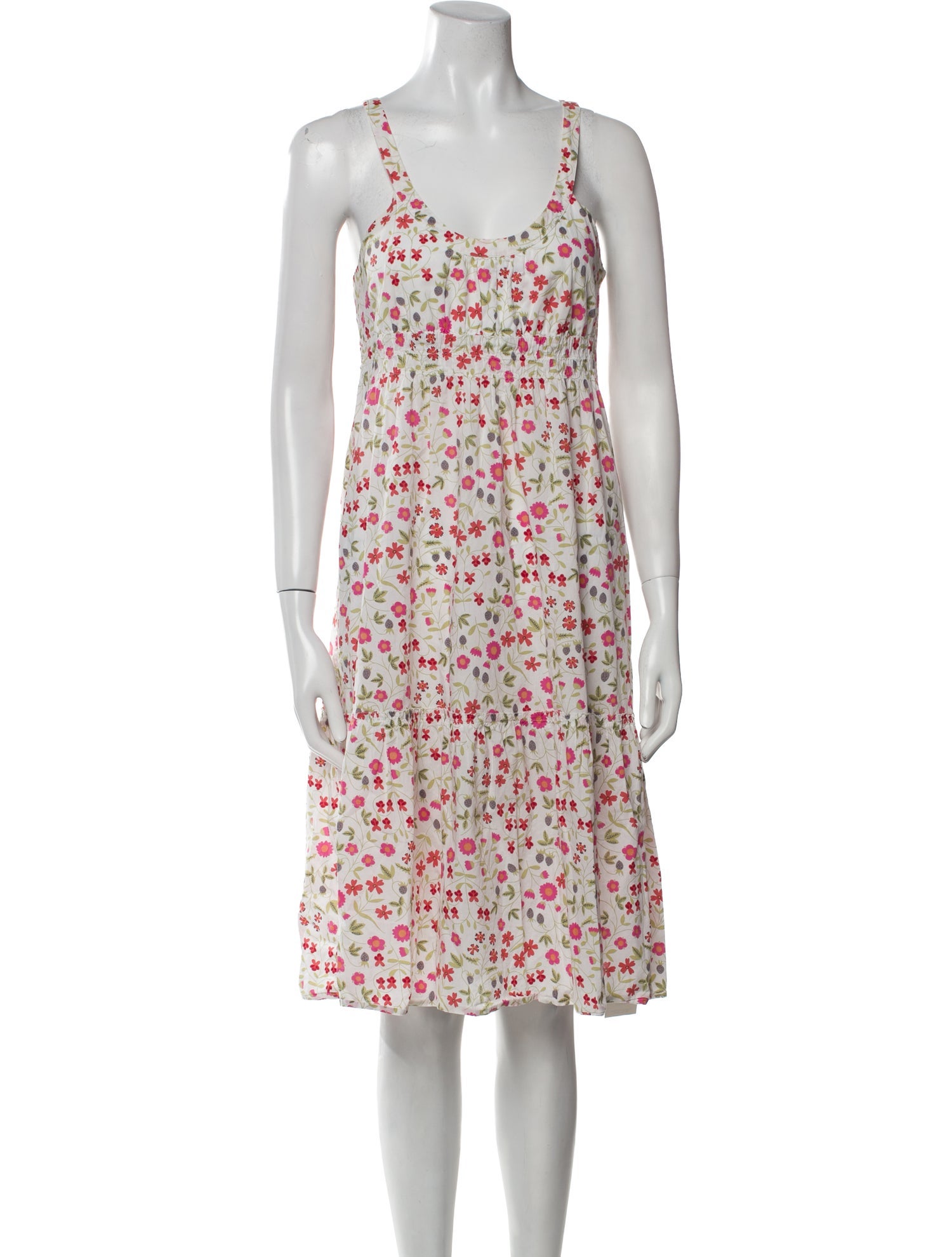 Theory Floral Print Knee-Length Dress