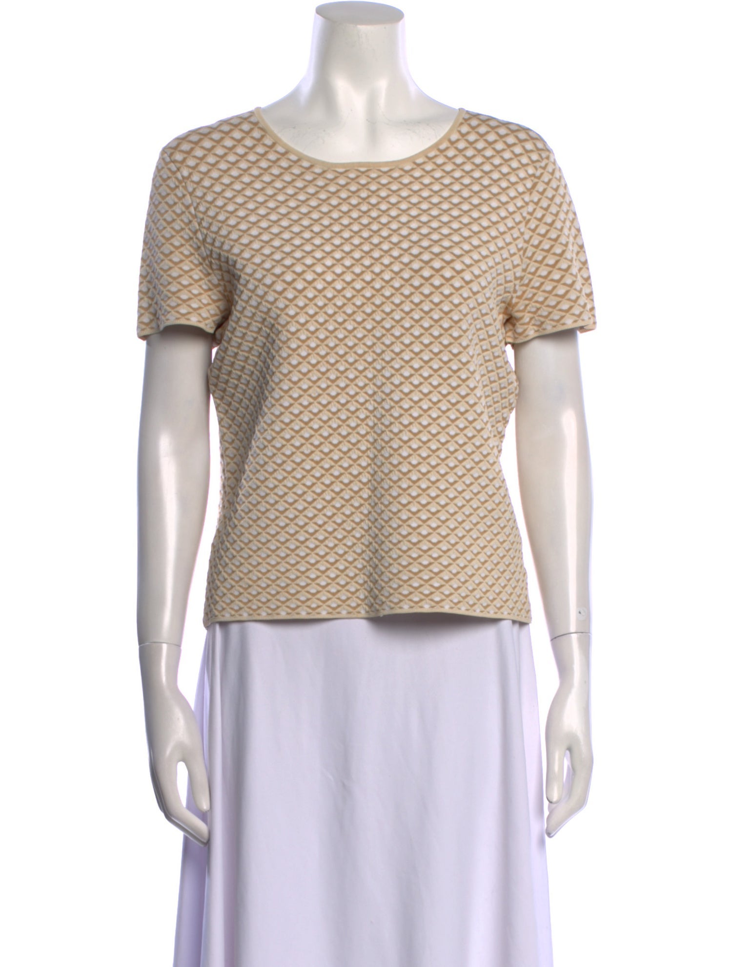 Theory Printed Scoop Neck Sweater