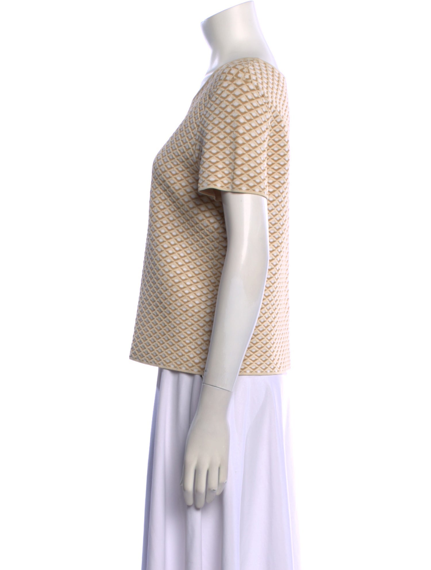 Theory Printed Scoop Neck Sweater