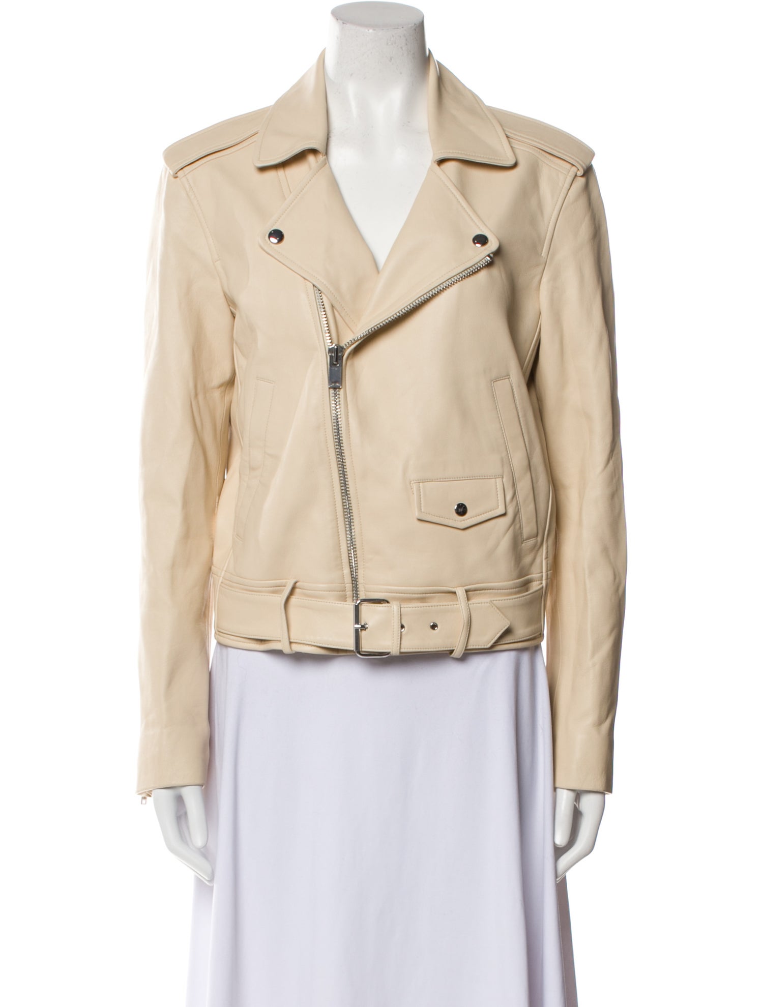 Theory Lamb Leather Biker Jacket