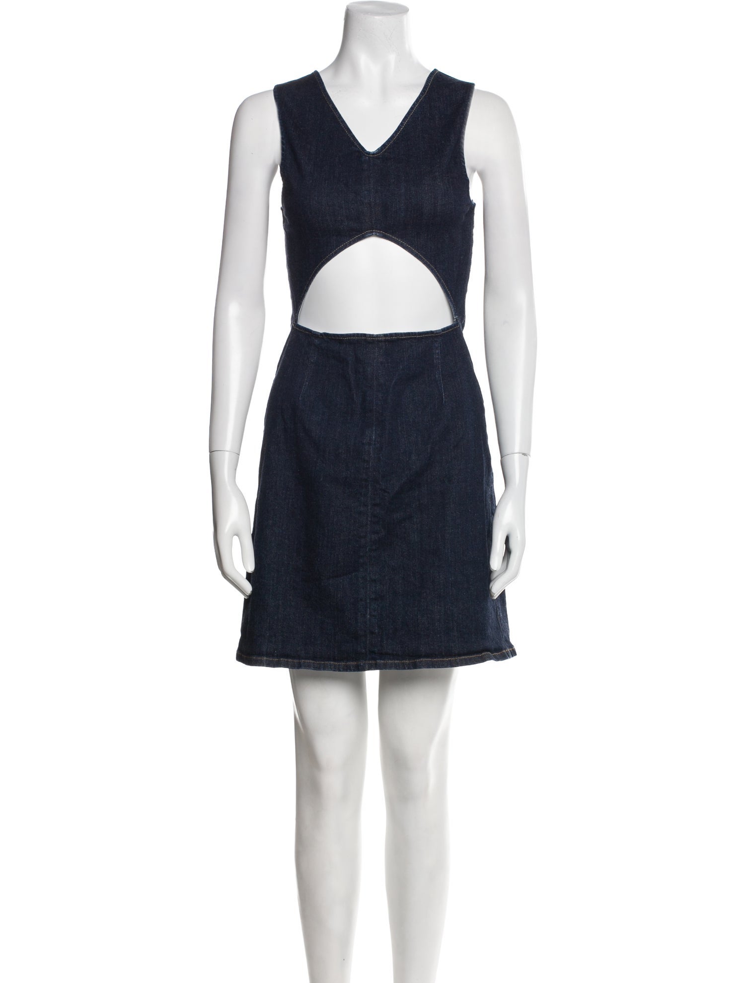 Theory V-Neck Mini Dress