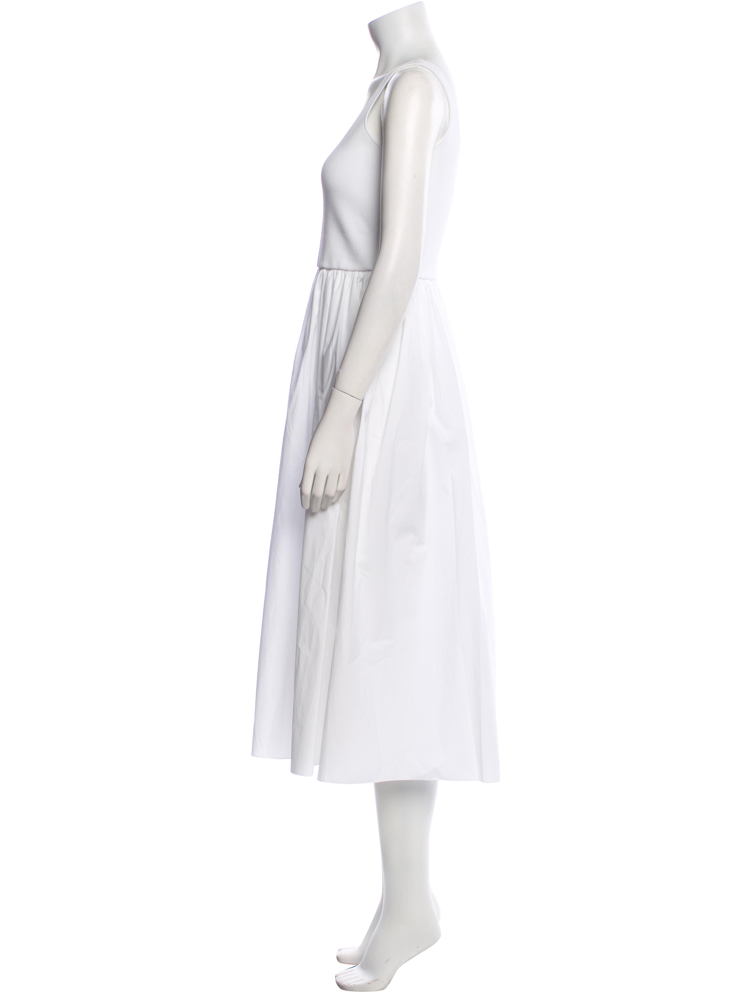 Theory Scoop Neck Midi Length Dress