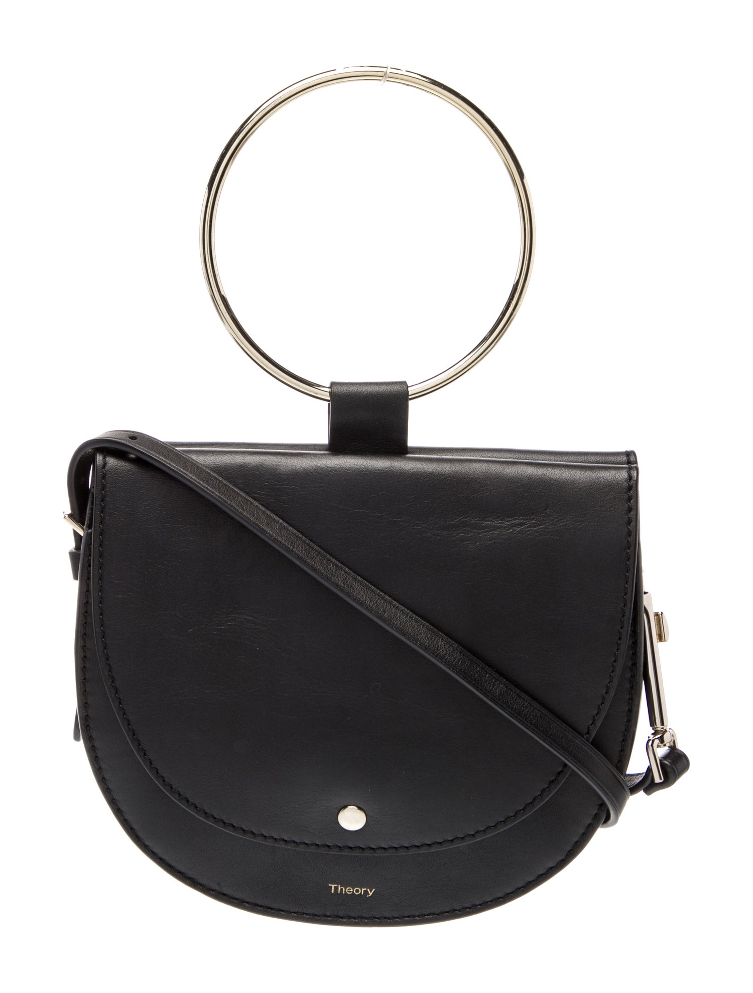 Theory Leather Top Handle Bag
