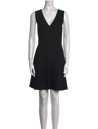 Theory V-Neck Mini Dress