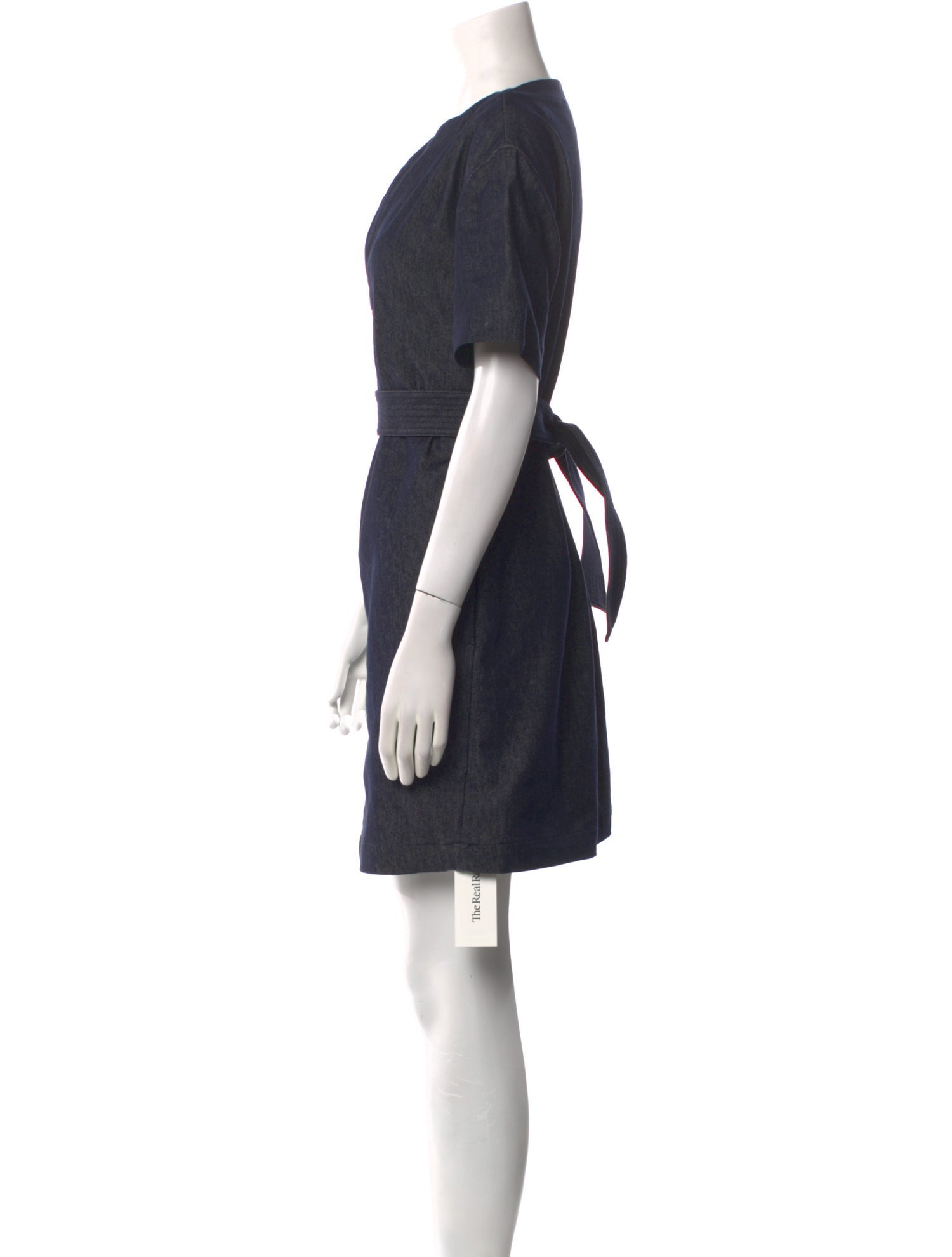 Theory Bateau Neckline Mini Dress