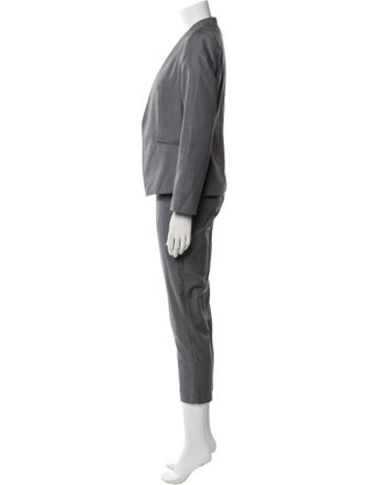 Theory Wool Embroidered Accent Pantsuit