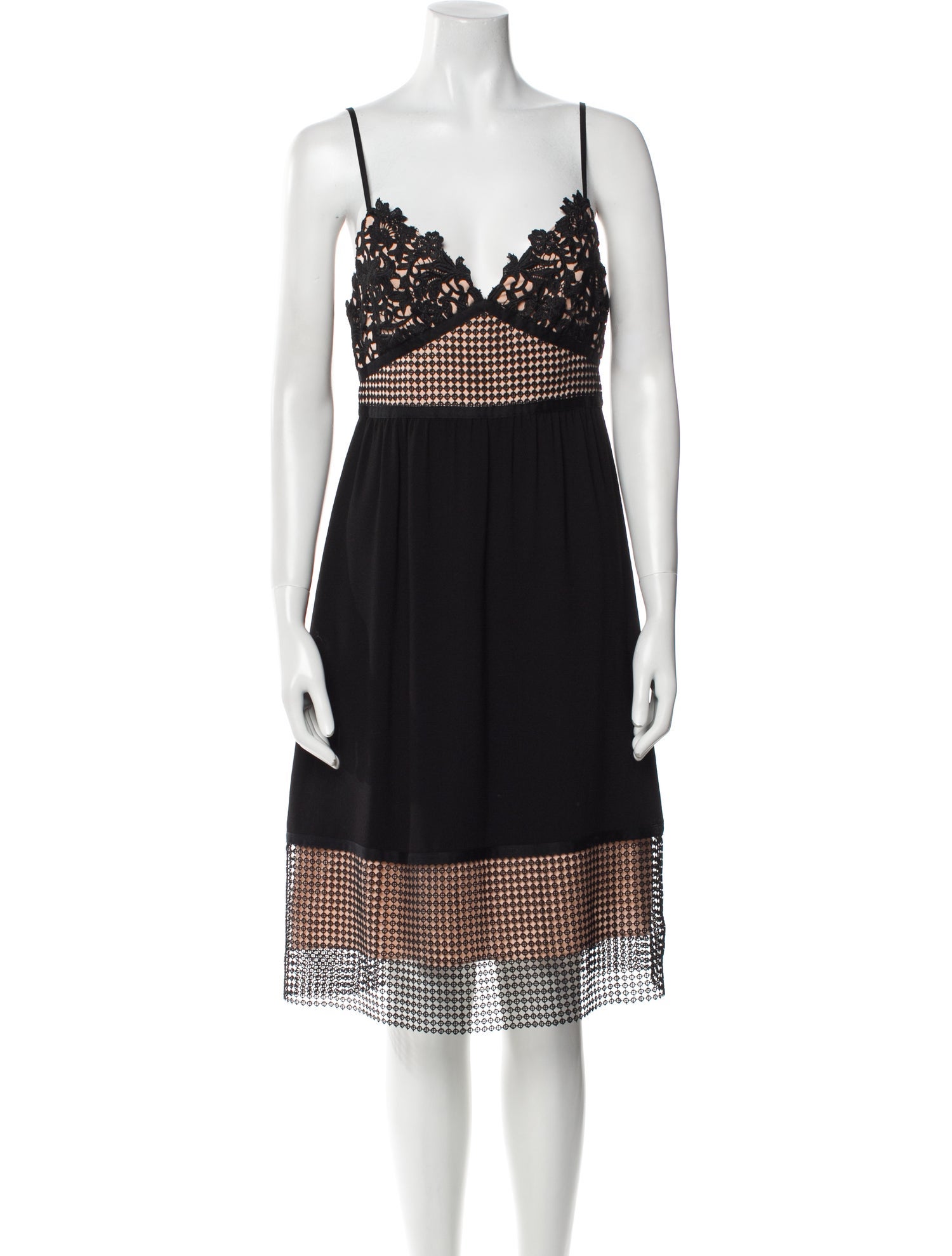 Theory Lace Pattern Knee-Length Dress