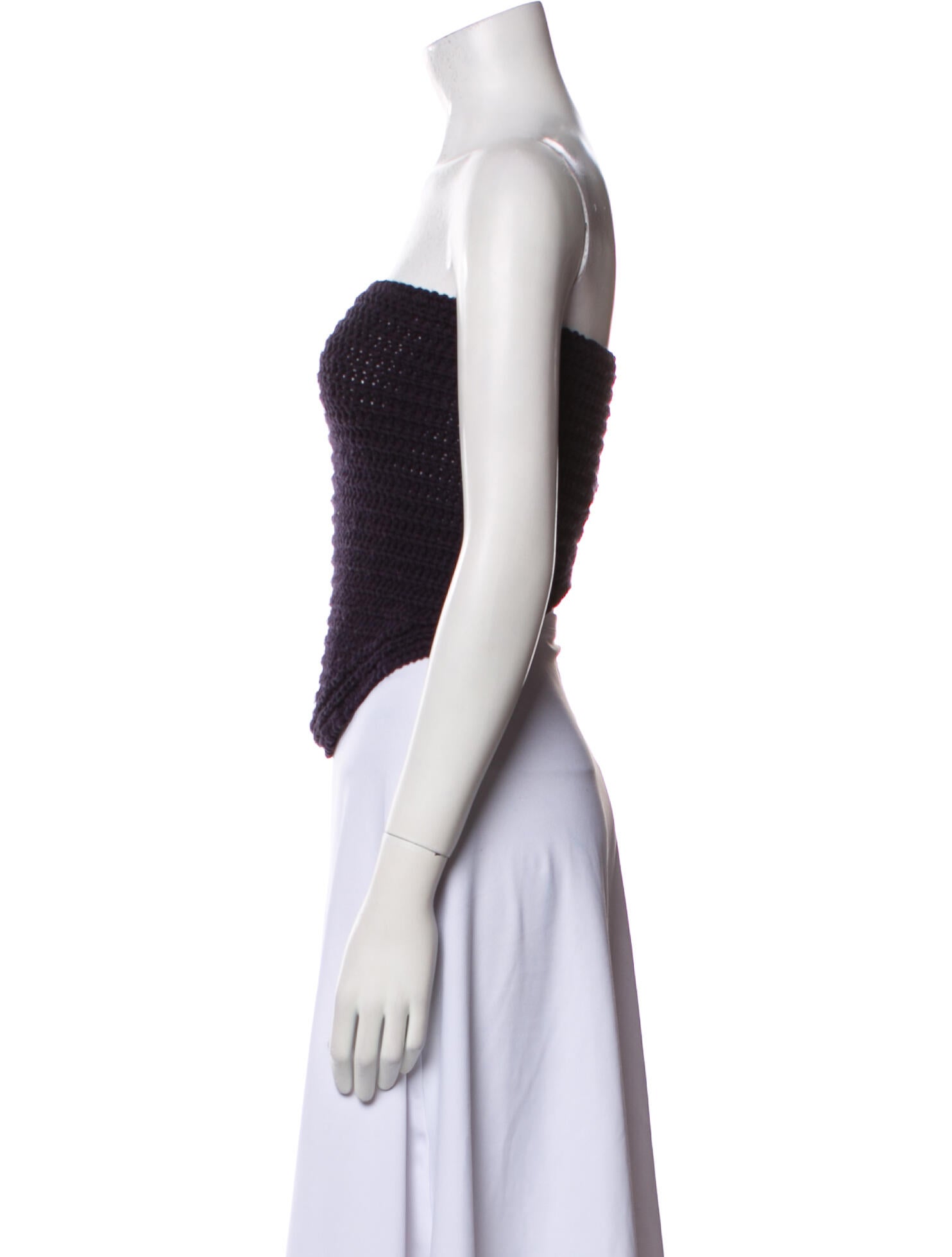 Theory Strapless Crop Top