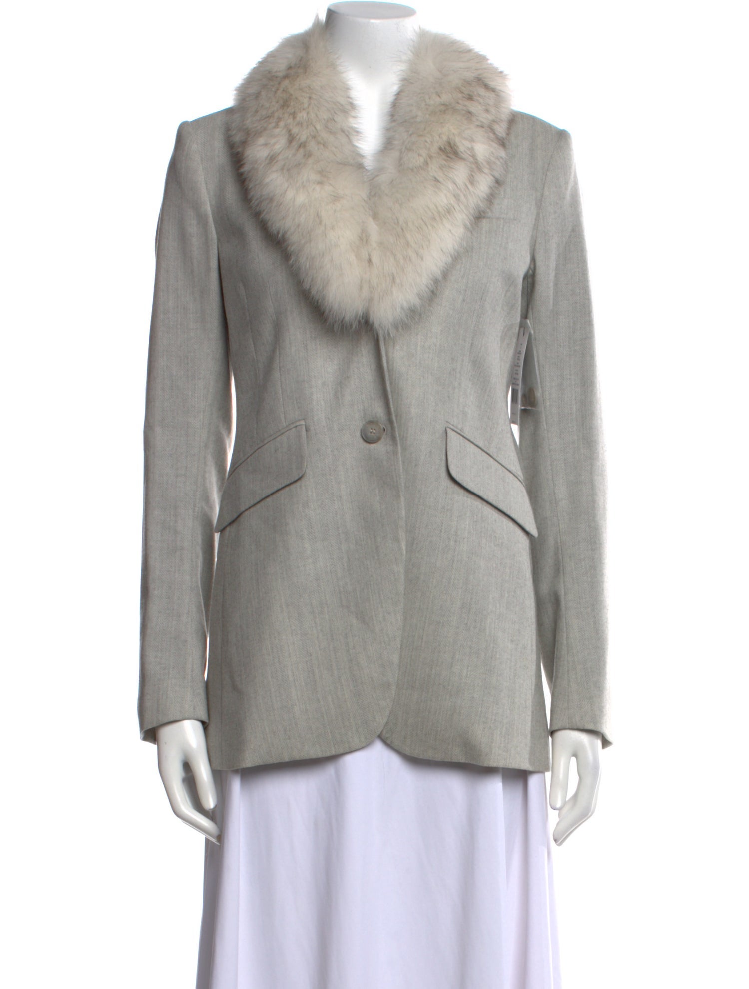 Theory Wool Fur Jacket w/ Tags