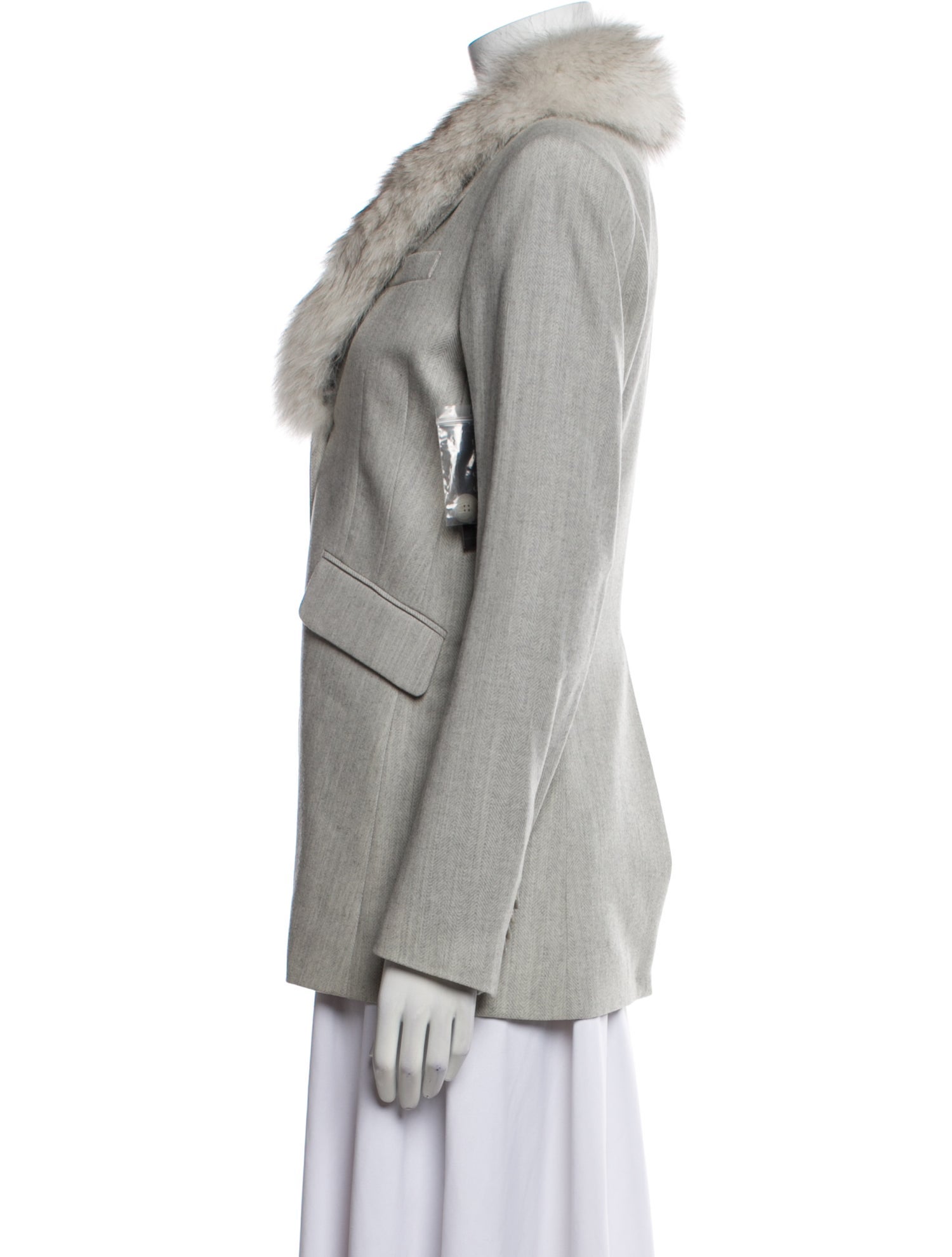 Theory Wool Fur Jacket w/ Tags