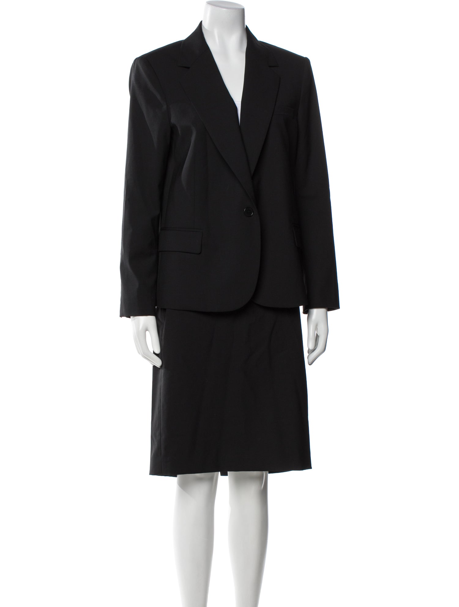 Theory Virgin Wool Skirt Suit