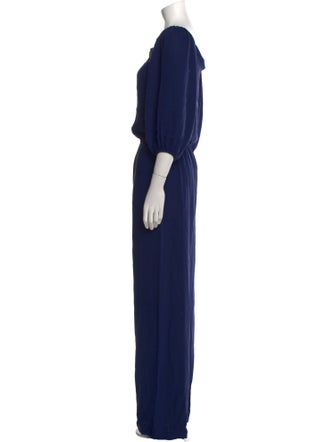 Theory Silk Square Neckline Jumpsuit