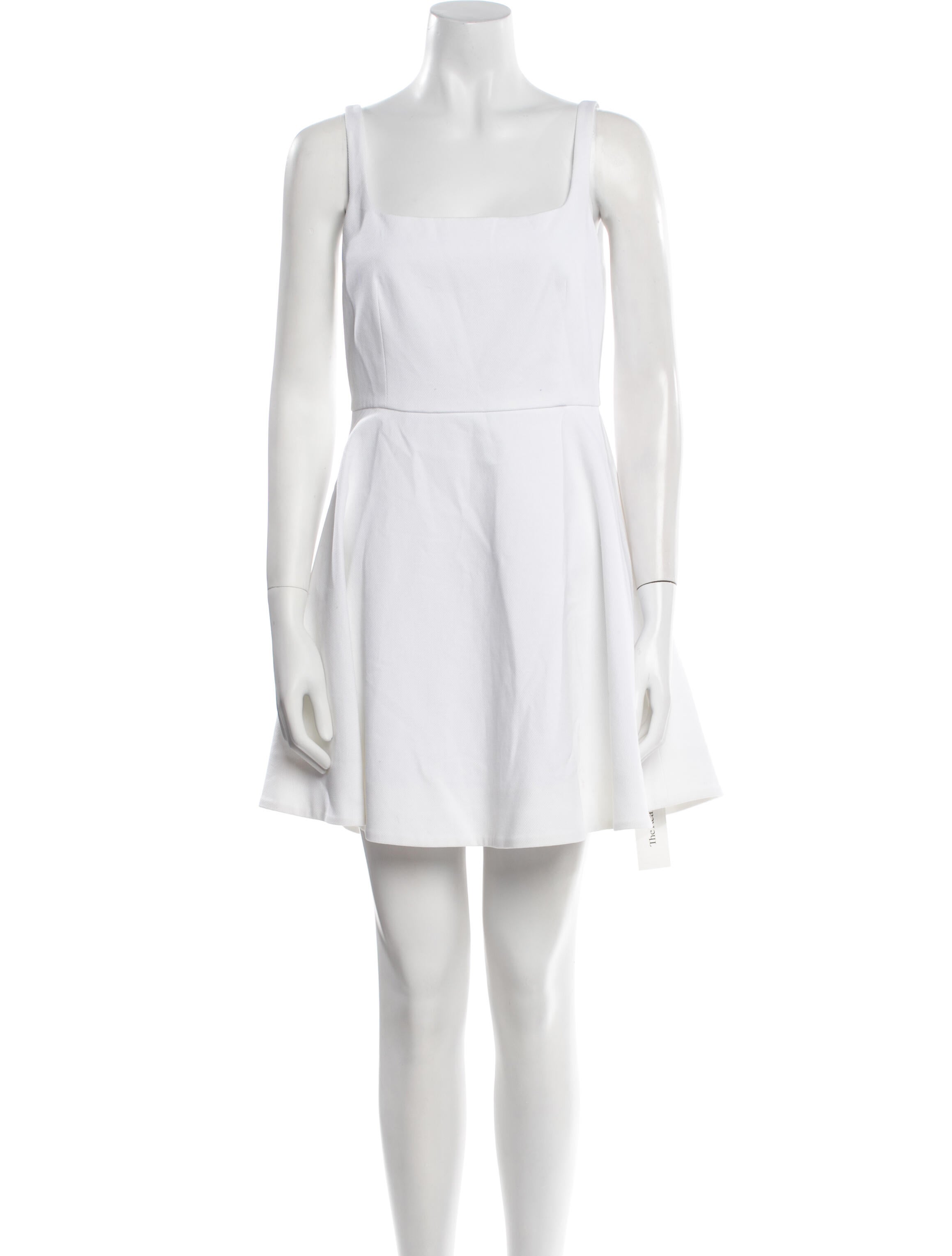 Theory Square Neckline Mini Dress