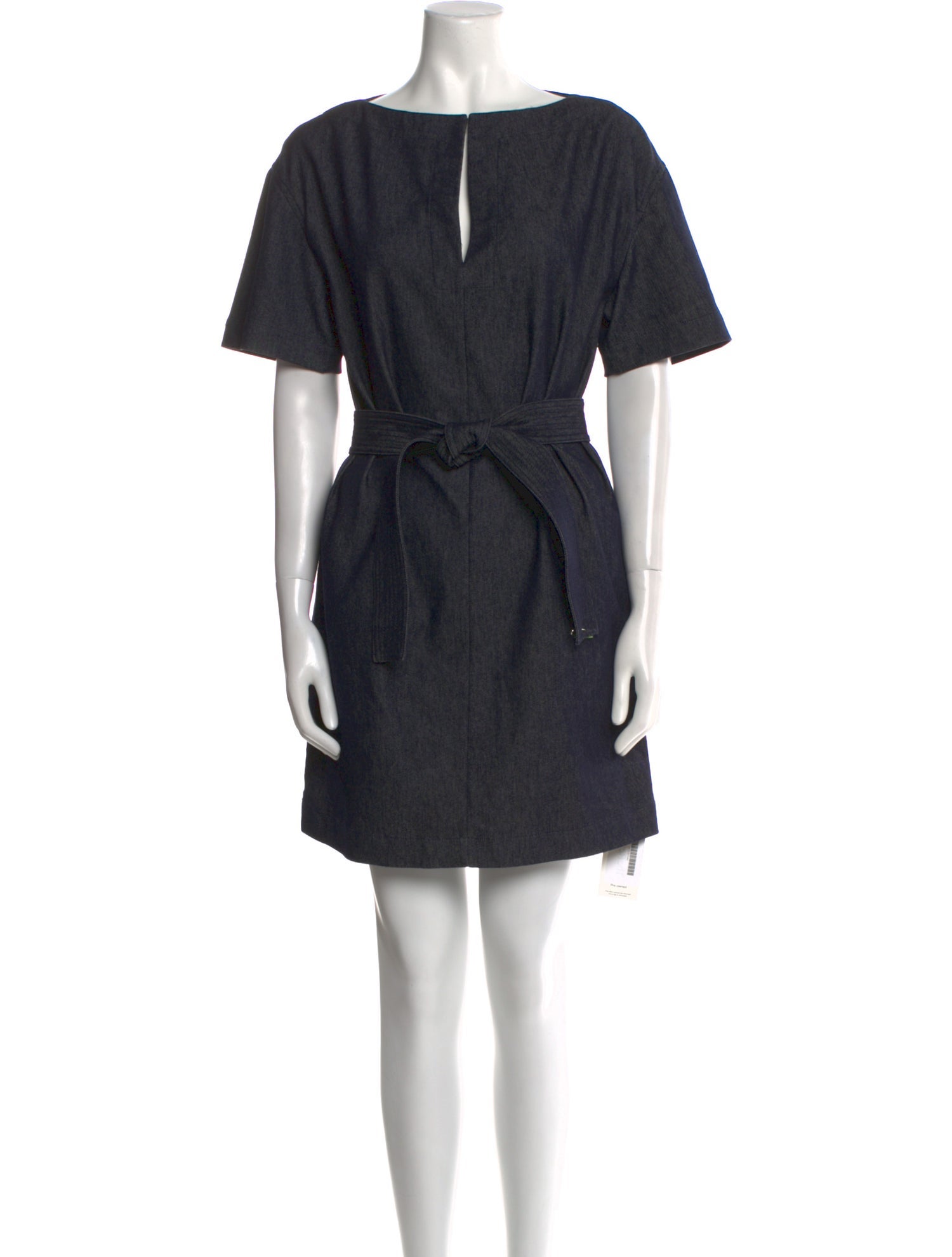 Theory Bateau Neckline Mini Dress