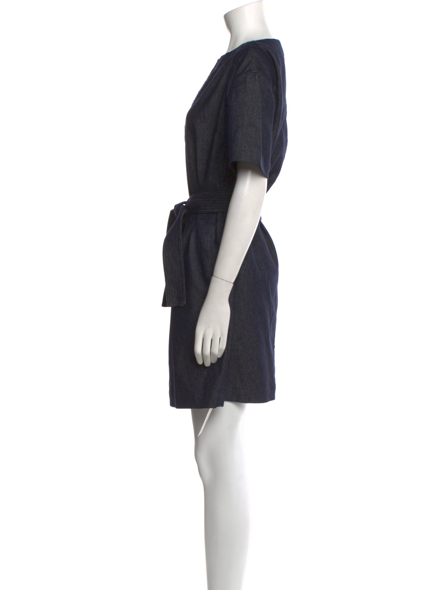 Theory Bateau Neckline Mini Dress