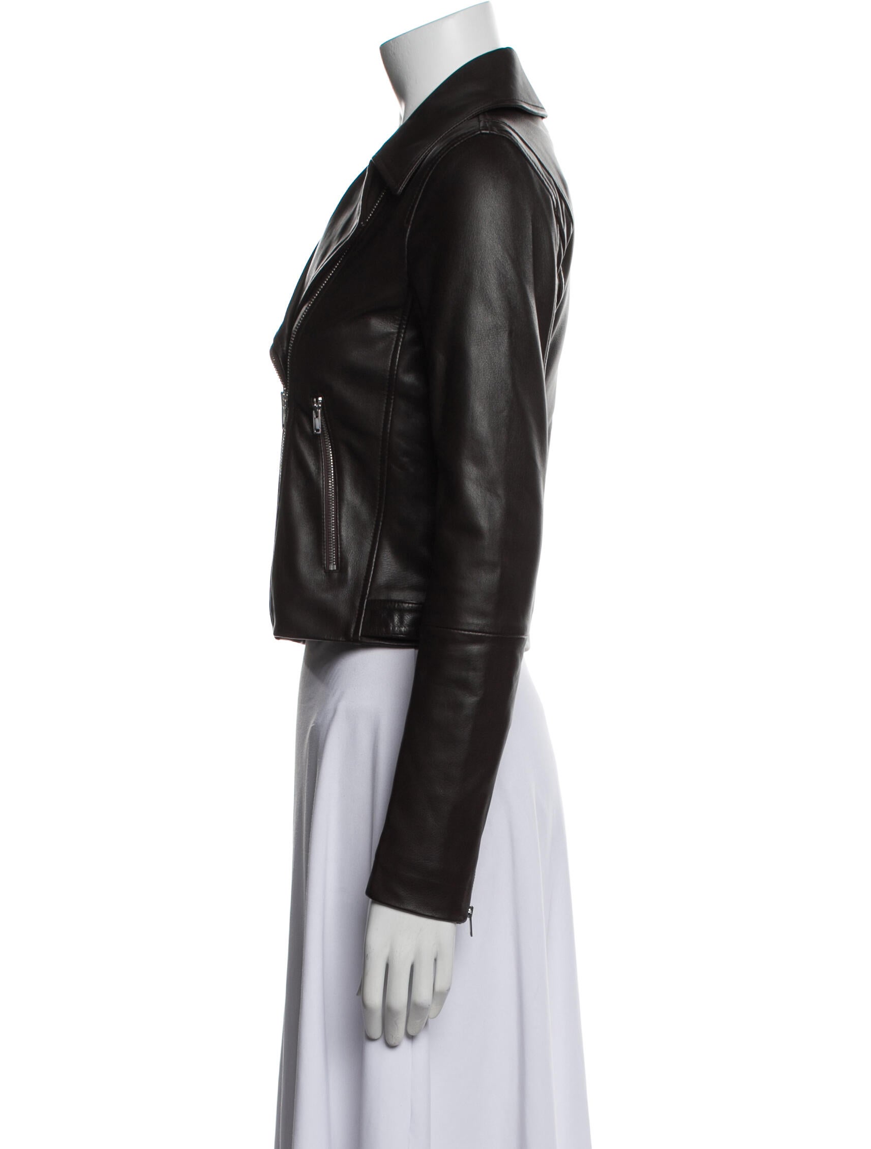 Theory Lamb Leather Biker Jacket