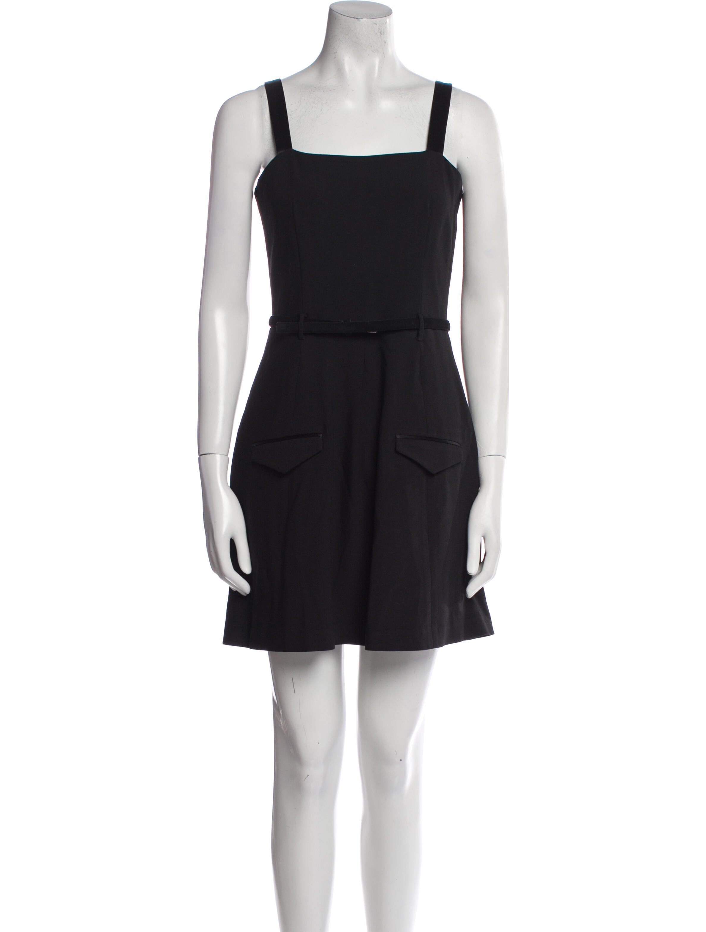 Theory Square Neckline Mini Dress